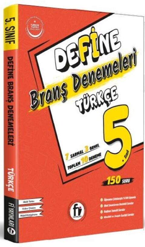 Fi Yayınları 5. Sınıf Define Türkçe Branş Denemeleri