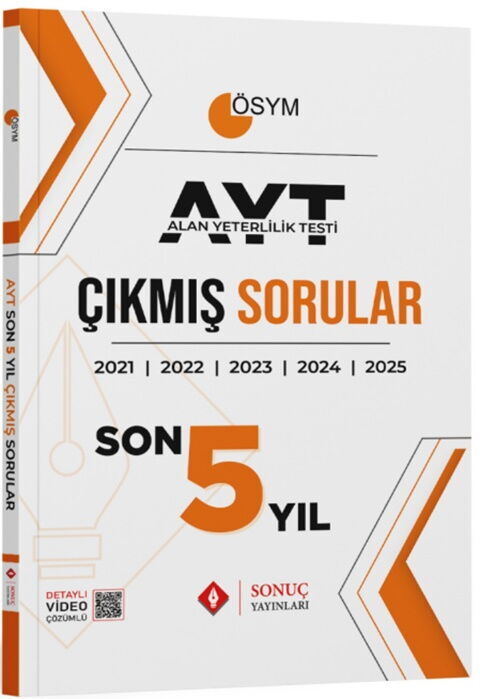 Sonuç Yayınları AYT Son 5 Yıl Çıkmış Sorular