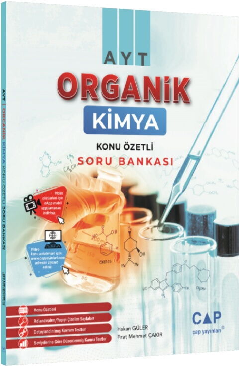 Çap Yayınları AYT Organik Kimya Konu Özetli Soru Bankası