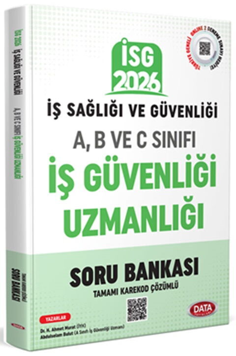 Data Yayınları 2026 İş Sağlığı Güvenliği A-B ve C İş Güvenliği Uzmanlığı Kardekod Çözümlü Soru Bankası