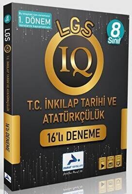 Paraf Yayınları 8. Sınıf IQ İnkılap Tarihi 16 lı Deneme 1. Dönem Konuları