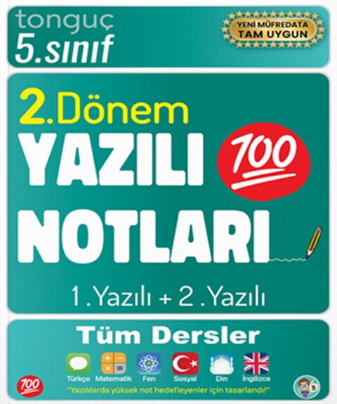 Tonguç Akademi 5. Sınıf Yazılı Notları 2. Dönem 1 ve 2. Yazılı