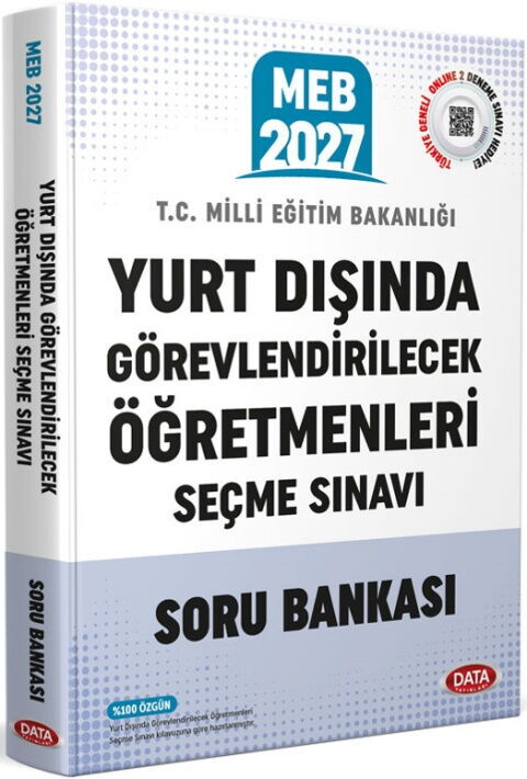 Data Yayınları 2027 MEB Yurt Dışında Görevlendirilecek Öğretmenleri Seçme Sınavı Soru Bankası