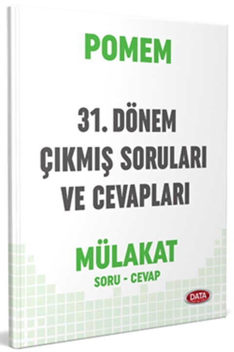 Data Yayınları Pomem 28. ve 27. Dönem Mülakat Çıkmış Sorular ve Cevapları