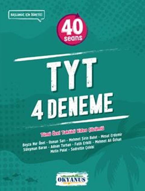 Okyanus Yayınları TYT 40 Seans 4 lü Deneme