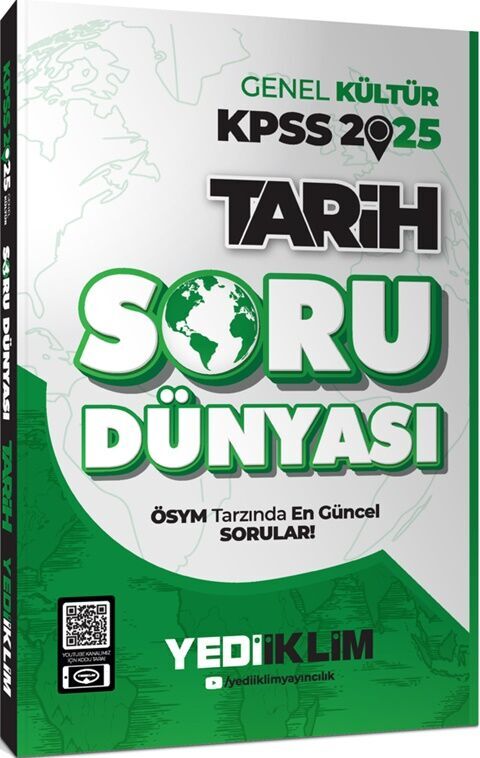 Yediiklim  2025 KPSS Genel Kültür Tarih Soru Dünyası