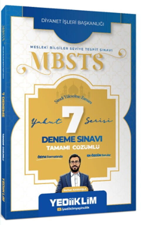 Yediiklim Yayınları 2027 MBSTS Yakut Serisi Tamamı Çözümlü 7 Deneme Sınavı