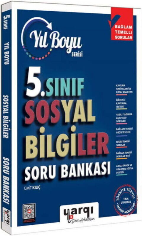 Ders Arkadaşım 5. Sınıf Sosyal Bilgiler Yıl Boyu Soru Bankası