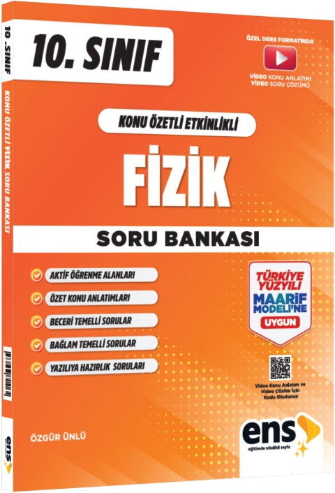 ENS Yayıncılık 10. Sınıf Fizik Konu Özetli Etkinlikli Soru Bankası
