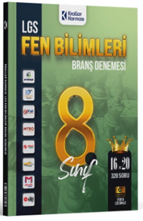 Krallar Karması 8. Sınıf LGS Fen Bilimleri 16 x 20 Branş Denemeleri