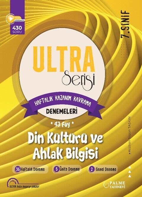 Palme Yayınları 7. Sınıf Din Kültürü Ve Ahlak Bilgisi Ultra Serisi Denemeleri 43 Föy