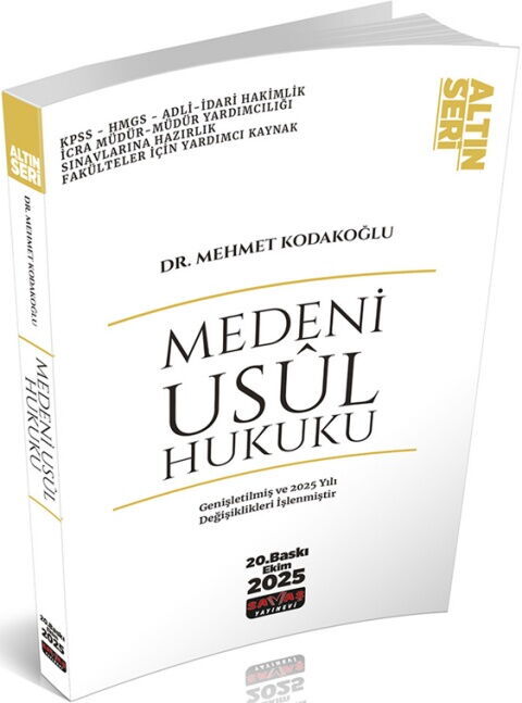 Savaş Yayınları Medeni Usul Hukuku Konu Anlatımı