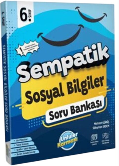 Ünlüler Karması 6. Sınıf Sempatik Sosyal Bilgiler Soru Bankası