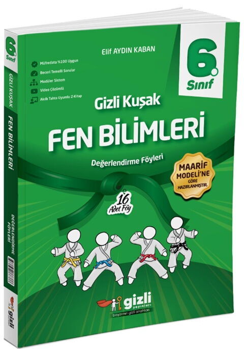 Gizli Yayınları 6. Sınıf Fen Bilimleri Gizli Kuşak Değerlendirme Föyleri