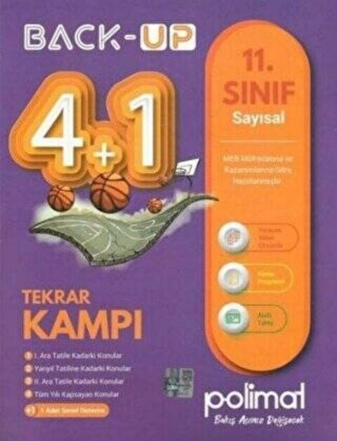 Polimat Yayınları 11. Sınıf Back Up 4+1 Sayısal Kamp Kitabı