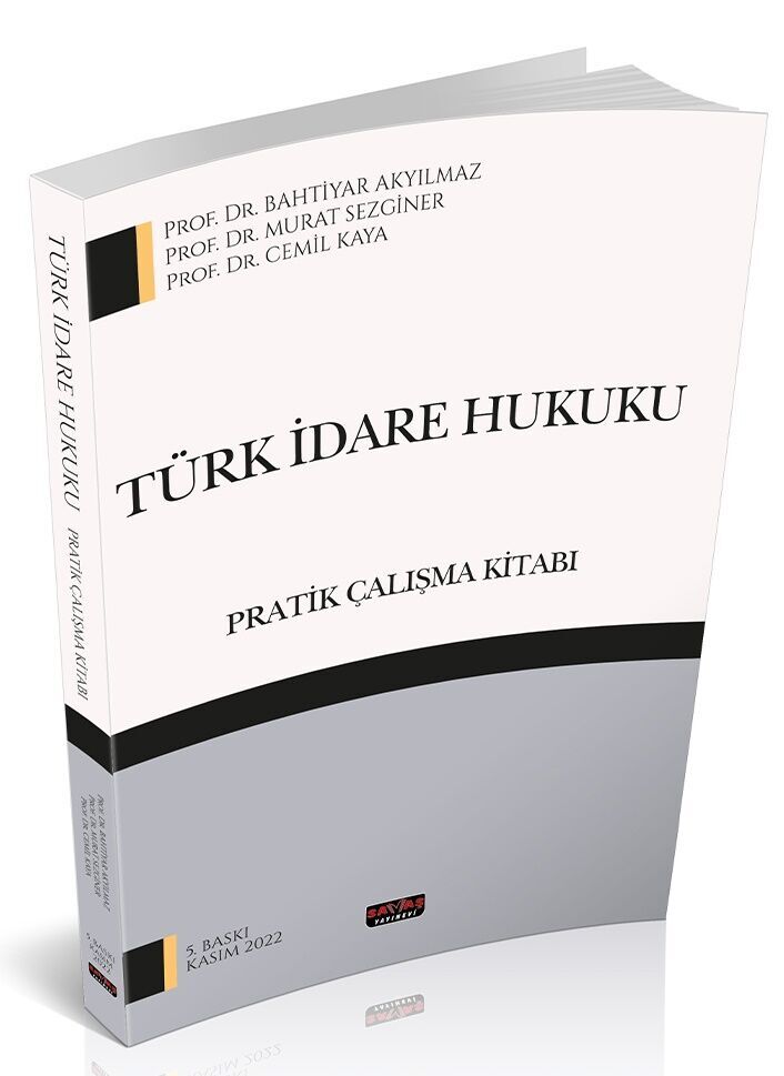 Savaş Yayınları Türk İdare Hukuku Pratik Çalışma Kitabı