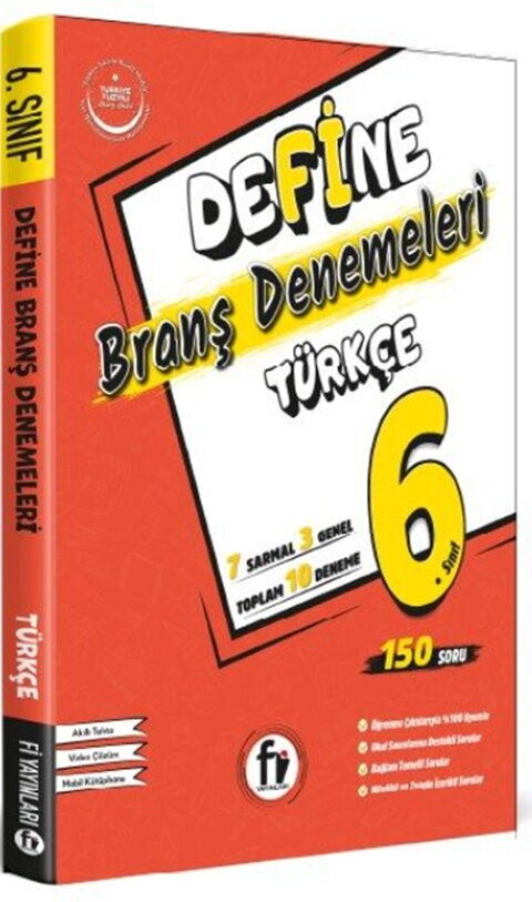 Fi Yayınları 6. Sınıf Define Türkçe Branş Denemeleri