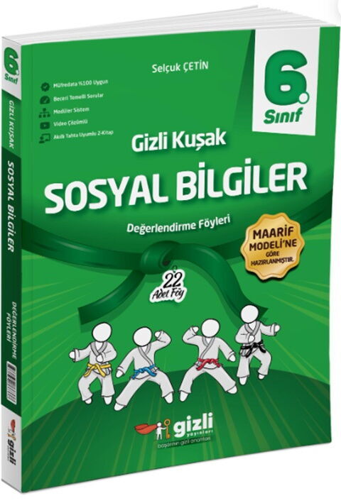 Gizli Yayınları 6. Sınıf Sosyal Bilgiler Gizli Kuşak Değerlendirme Föyleri