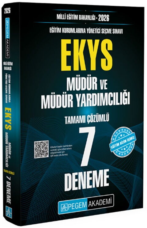 Pegem Akademi 2026 MEB EKYS Müdür ve Yardımcılığı 7 Deneme