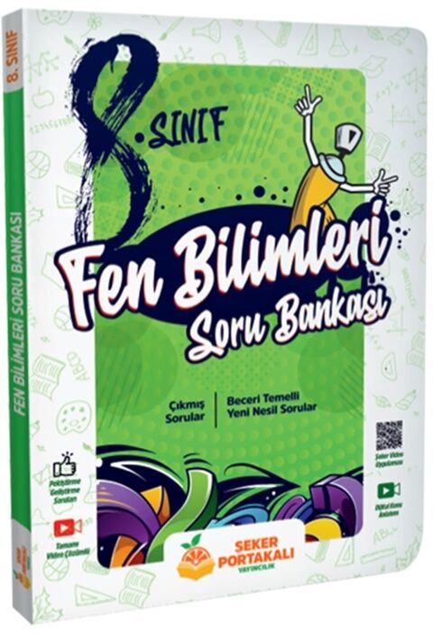 Şeker Portakalı Yayınları 8. Sınıf Fen Bilimleri Soru Bankası