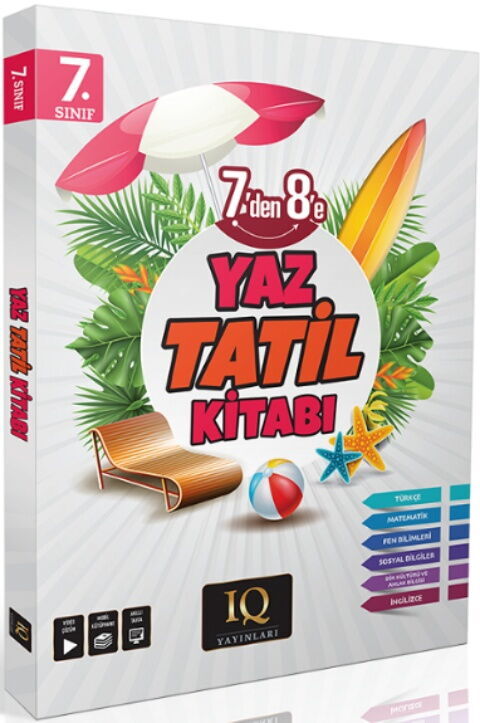 IQ Yayınları 7. Sınıf Yaz Tatil Kitabı Çözümlü
