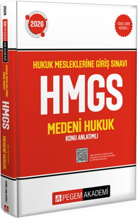 Pegem Yayınları 2026 Hukuk Mesleklerine Giriş Sınavı HMGS Medeni Hukuku Konu Anlatımlı