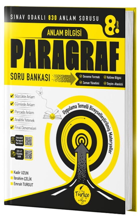Türkçe Atölyesi 8. Sınıf Paragraf Anlam Bilgisi Soru Bankası