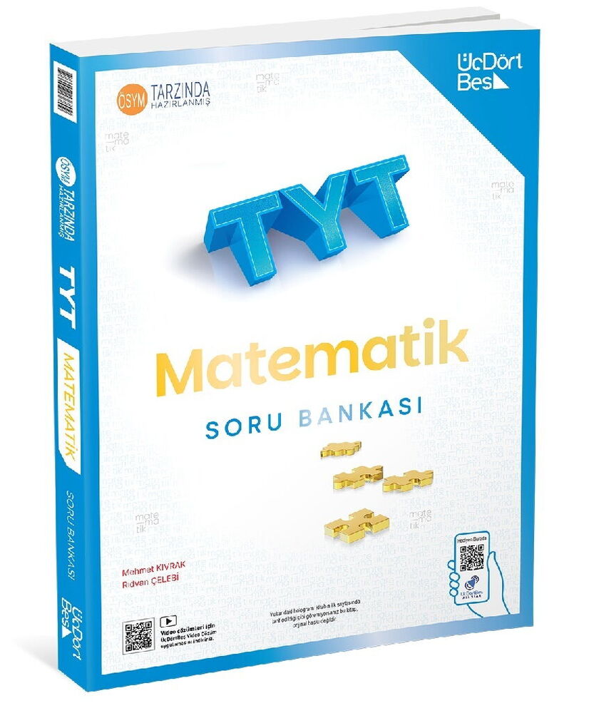 ÜçDörtBeş Yayınları TYT Matematik Soru Bankası