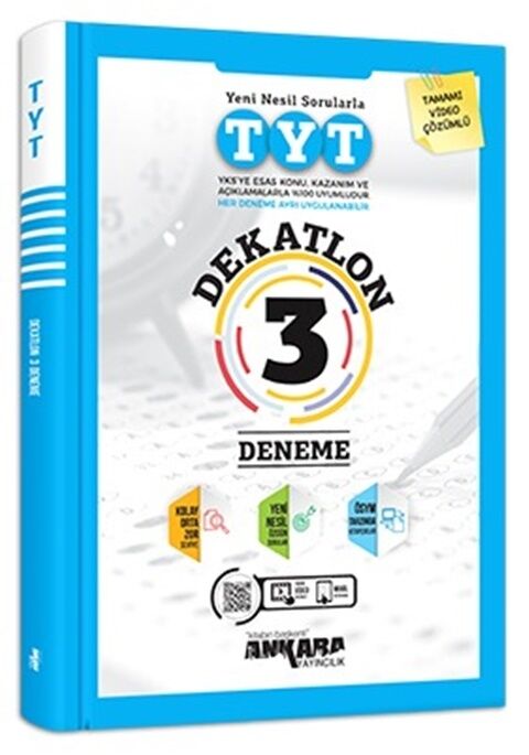 Ankara Yayıncılık TYT Dekatlon 3 Deneme