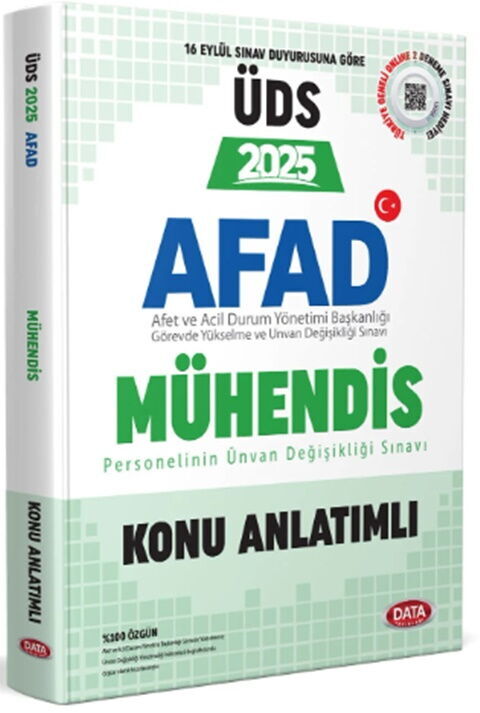 Data Yayınları 2025 ÜDS AFAD Mühendis Konu Anlatımlı