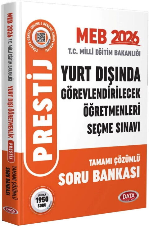 Data Yayınları 2026 MEB Yurt Dışında Görevlendirilecek Öğretmenleri Seçme Sınavı Tamamı Çözümlü Soru Bankası