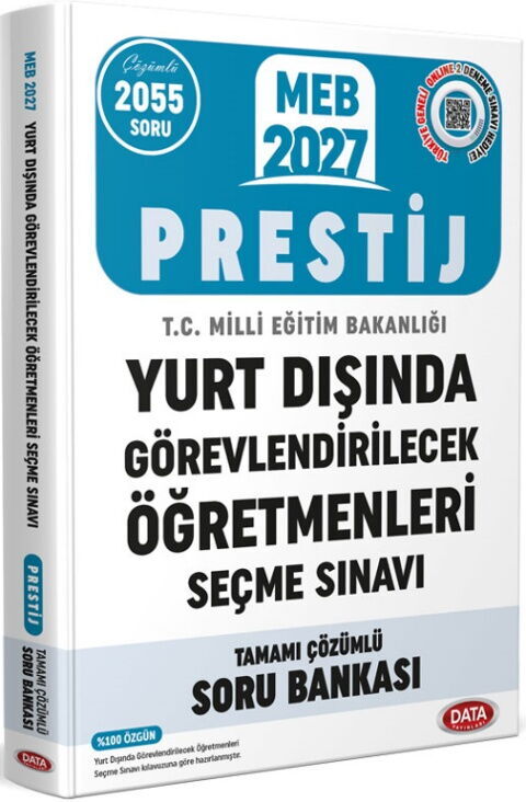 Data Yayınları 2027 MEB Yurt Dışında Görevlendirilecek Öğretmenleri Seçme Sınavı Tamamı Çözümlü Soru Bankası
