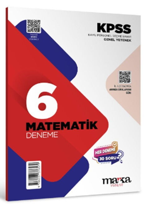 Marka Yayınları KPSS Matematik 6 x 30 Deneme
