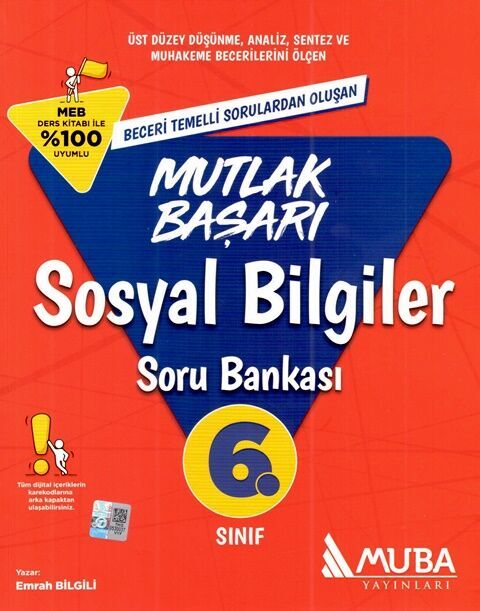 Muba Yayınları 6. Sınıf Mutlak Başarı Sosyal Bilgiler Soru Bankası
