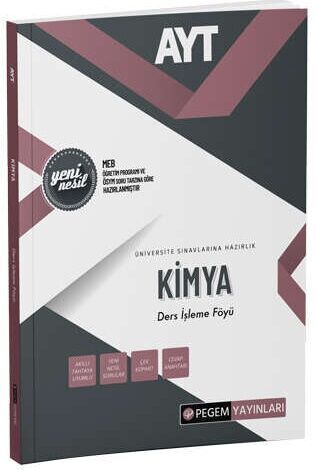 Pegem Yayınları AYT Kimya Ders İşleme Föyü