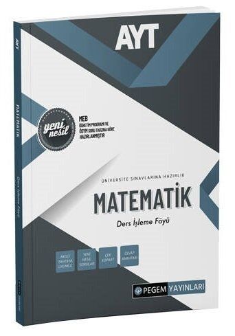 Pegem Yayınları AYT Matematik Ders İşleme Föyü