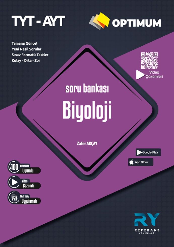 Referans Yayınları TYT AYT Biyoloji Optimum Soru Bankası