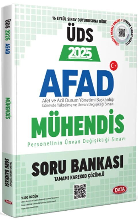 Data Yayınları 2025 ÜDS AFAD Mühendis Soru Bankası