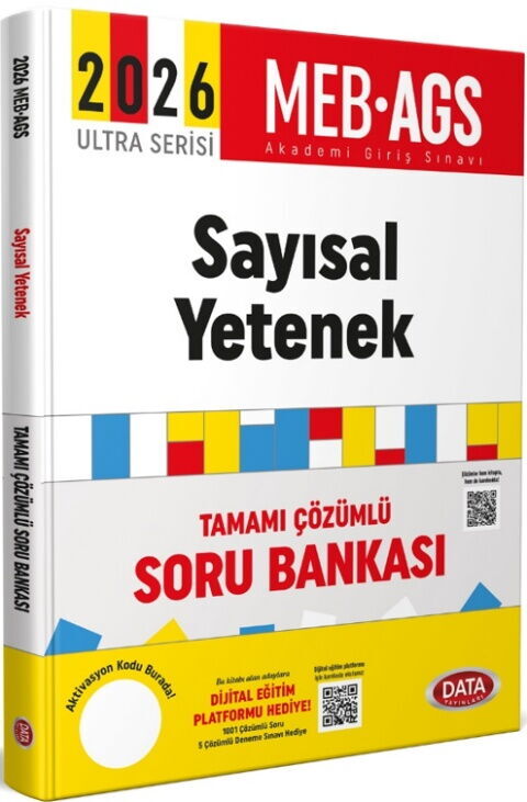 Data Yayınları 2026 MEB AGS Ultra Serisi Sayısal Yetenek Soru Bankası
