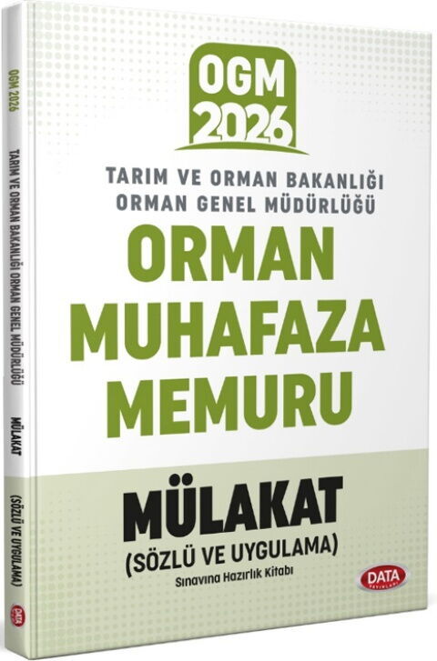 Data Yayınları 2026 Orman Genel Müdürlüğü Orman Muhafaza Mülakat