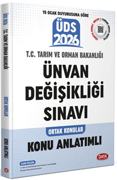 Data Yayınları 2026 T.C. Tarım ve Orman Bakanlığı Ünvan Değişikliği Konu Anlatımlı