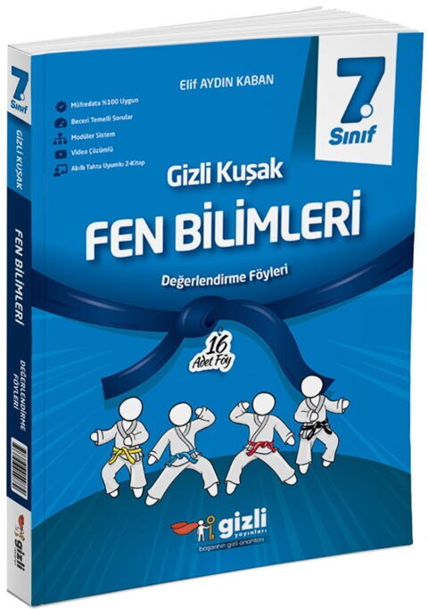 Gizli Yayınları 7. Sınıf Fen Bilimleri Gizli Kuşak Değerlendirme Föyleri