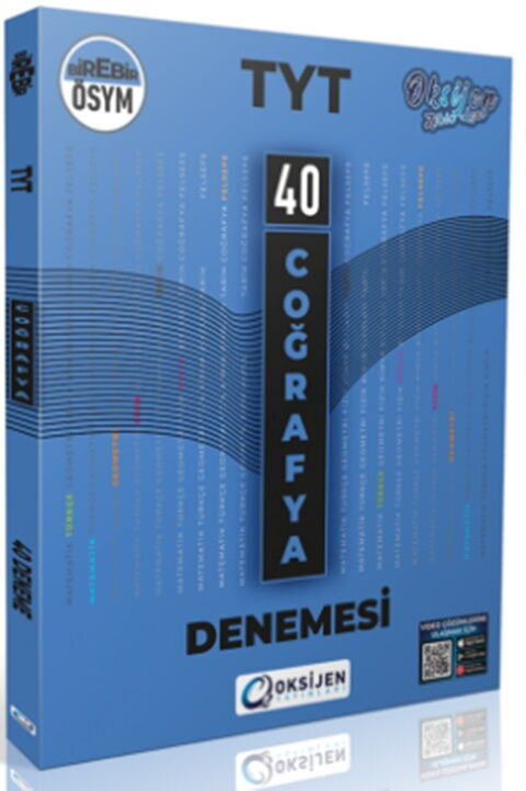 Oksijen Yayınları TYT Coğrafya 40 Deneme