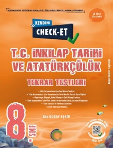 Okyanus 8. Sınıf T.C İnkılap Tarihi ve Atatürkçülük Kendini Check Et Soru Bankası