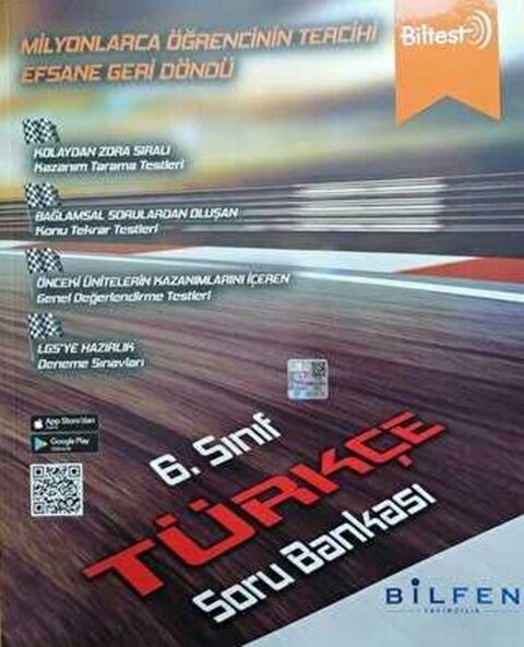 Bilfen Yayıncılık 6. Sınıf Türkçe Biltest Soru Bankası