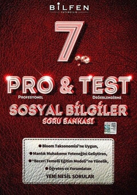 Bilfen Yayıncılık 7. Sınıf Sosyal Bilgiler ProTest Soru Bankası