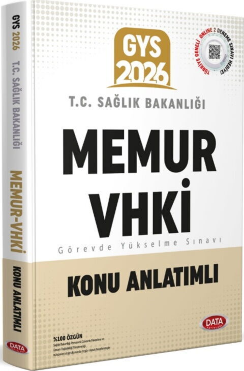 Data Yayınları 2026 T.C. Sağlık Bakanlığı Memur VHKİ GYS Konu Anlatımlı