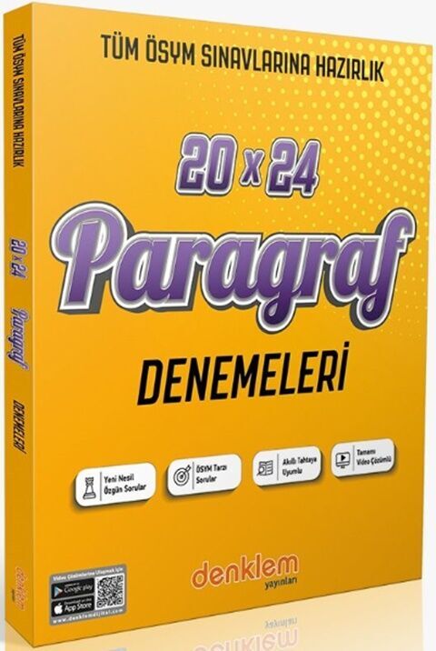 Denklem Yayınları TYT Paragraf 20 x 24 Deneme