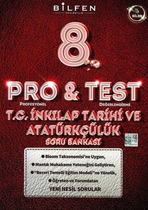 Bilfen Yayıncılık 8. Sınıf T.C. İnkılap Tarihi ve Atatürkçülük ProTest Soru Bankası