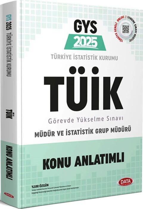 Data Yayınları 2025 GYS Tüik Müdür ve İstatislik Grup Müdürü Konu Anlatımlı
